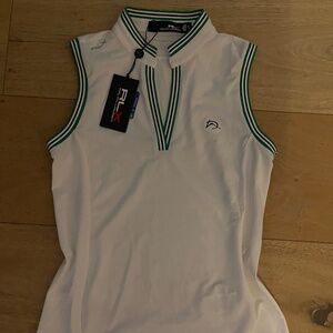 Ralph Lauren Golf White Striped Sleeveless Women’s Shirt